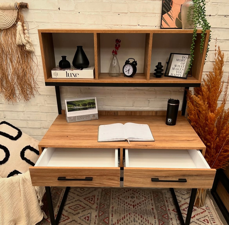 میز تحریر کتابخانهدار مدل اهورا