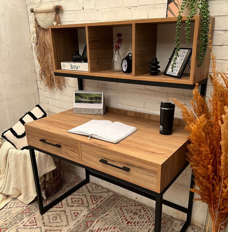 میز تحریر کتابخانهدار مدل اهورا